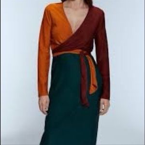 Zara Wrap Dress - size L